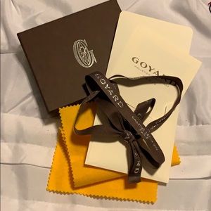 Goyard MENS wallet box, ribbon included